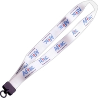 1" Dye Sublimated Stretchy Elastic Lanyard