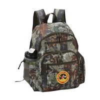Camo Backpack, outdoor, 15.4" laptop pocket. 600D polyester... from ASI 79384...