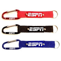 Carabiner with strap and metal plate, solid aluminum construction.... from...