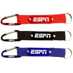 Carabiner with Strap and Metal Plate