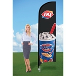 Custom Flag with Ground Stake-single