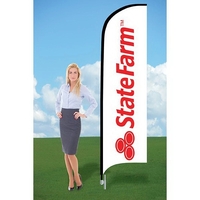 Advertising Flag with Ground Stake-single