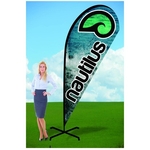 9ft Tear Drop Flag with X Stand-single