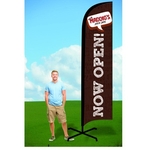 12ft Flutter Flags with X Stand-single