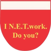 TeslinA® .010" thick 3" x 3" badge ribbon in assorted shapes... from ASI...