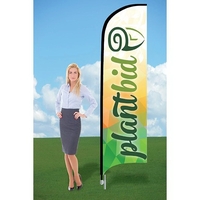Customizable flag with ground stake and double sided graphics.... from ASI...