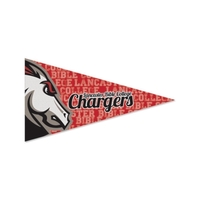 Pennant-shaped, durable felt magnet made in the USA and measuring 2.5"......
