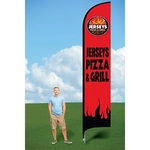 Double-Sided 15' PromoFlag w/Ground Stake - Dye Sublimated