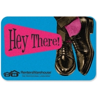 20" x 30" rectangle floor mat made of 100% polyester non-woven... from ASI...