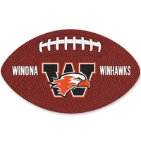 18" x 30" football-shaped floor mat made of 100% polyester non-woven... from...
