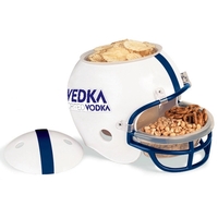 Football helmet shaped snack tray with a plastic bucket in the... from ASI...