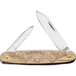 3" Custom Brass Equal End Pocket Knife