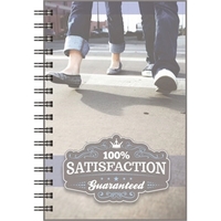 5.5" x 8.5" seminar pad with semi-transparent natural poly front cover......