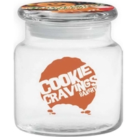 16 oz. glass apothecary jar with flat lid.... from ASI 71920 Moderne Glass...