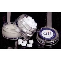 Double stacked jar that contains tasty mints and a natural lip... from ASI...