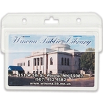 3.75" x 1.5" Hard Acrylic ID Holder