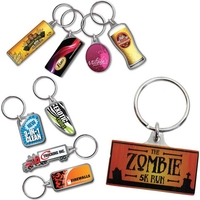 Custom Shaped Metal Keychain with Photo finish (Full Color Digitial...