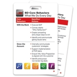 2" x 3.25" Hard card with Oval Cut Out