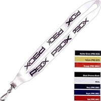 3/4" polyester sewn lanyard with silver snap hook.... from ASI 88060...