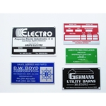 Identification Plates - Metal ID Nameplates-Screen Printed