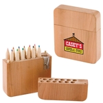 12-piece colored pencil set with sharpener