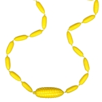 Corncob Shaped Mardi Gras Beads