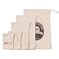 Heavy weight natural cotton drawstring bag available in multiple sizes.......