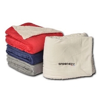 Sherpa Fleece Lined Blanket. Blank.... from ASI 41630 Brave USA / Brave USA