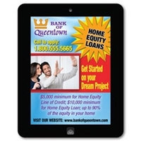 3.75" x 4.75" tablet shaped magnet with four color process customization.......