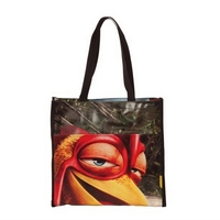 Recycled banner tote bag with front and back open pockets.... from ASI 41630...
