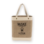 Clarkston Market Canvas/Burlap Tote Bag