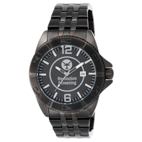 Men's and women's black watch with a second hand, water resistance,... from...