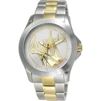 Men's and women's silver/gold Intrigue watch with a second hand, water......