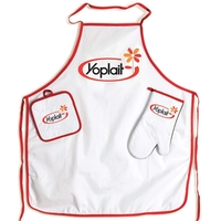 Barbecue set with an apron, oven mitt and potholder all with... from ASI...