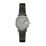 Medallion Silver/Leather Men's and Ladies' Watch