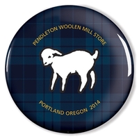 Round button made in the USA measuring 3" diameter with a... from ASI 66390...