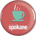 1.25" Diameter Round Button with Safety Pin Back