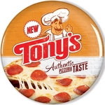 3.5" Diameter Round Button with Safety Pin Back