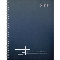 Vertical monthly planner with foil imprint that measures 8.5" x 11"... from...