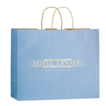 Matte Color Paper Shopper Bags - Foil Stamp