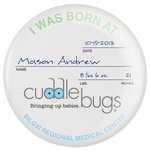 3.5" Round Keepsake Button with Safety Pin Back