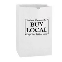 11" x 6" x 17" white Kraft paper grocery bag with... from ASI 35290 American...