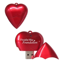 Heart Shape USB Flash Drive w/Removable Cap... from ASI 68366 Makana Line LLC