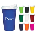 16 oz. Double Wall Insulated Coffee Tumbler with Snap-On Lid