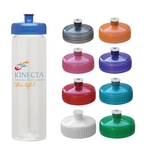 25 oz. Plastic Water Bottle w/ Push Pull Lid