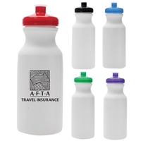 20 oz. White Sport Water Bottle... from ASI 68366 Makana Line LLC / Makana...