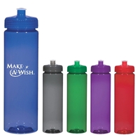 25 oz. Plastic Water Bottle w/ Push Pull Lid