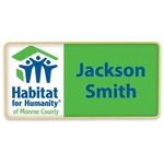 3" x 1.5" Rectangular Name Badge