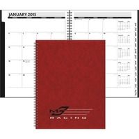 8.5" x 11" vertical monthly planner with foil imprint and 2... from ASI 91340...