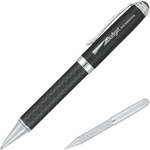 Obsidian Brass Twist Ballpoint